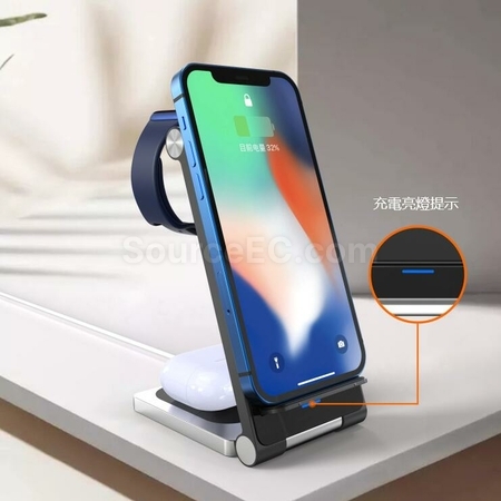 Customization 3-In-1 Wireless Charging Stand Promotional Products
