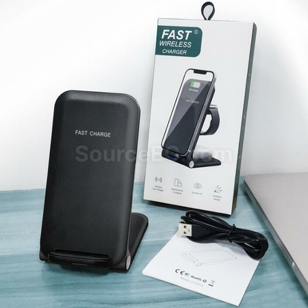 Customization Vertical Mobile Phone Wireless Charging Stand Promotional Products
