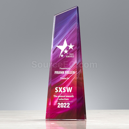Customization  Symphony Crystal Trophy Promotional Products