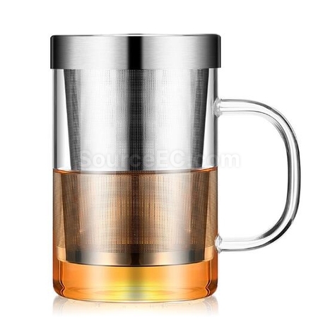 Customization Glass With Tea Partition Promotional Products