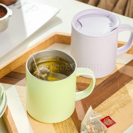 Customization 380ml Tea Making Cup With Handle Promotional Products