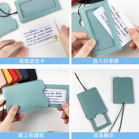 Customization PU Luggage Tag Promotional Products
