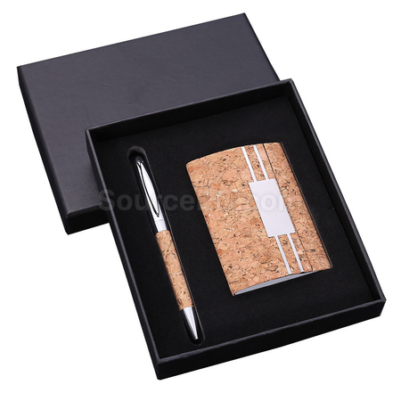 Customization Card Holder + Pen Gift Set Promotional Products