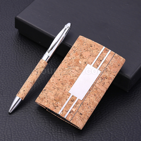 Customization Card Holder + Pen Gift Set Promotional Products