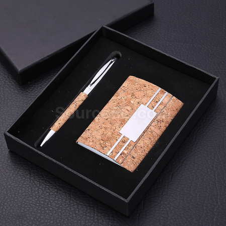Customization Card Holder + Pen Gift Set Promotional Products