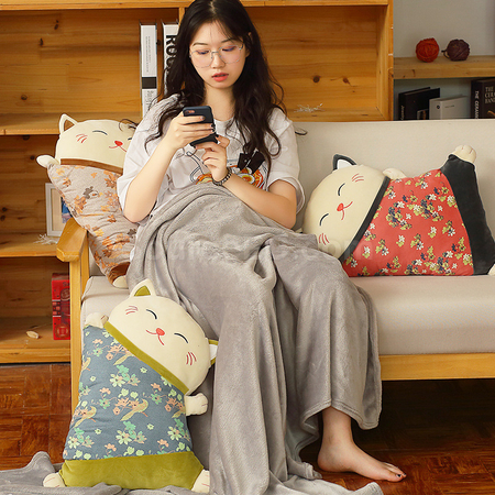 Customization Cat Pillow Blanket Promotional Products