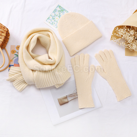 Customization Three-Piece Scarf Gloves Promotional Products