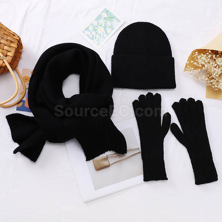 Customization Three-Piece Scarf Gloves Promotional Products