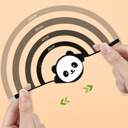 Customization Cartoon Panda Telescopic Data Cable Promotional Products