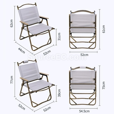 Customization Aluminum Alloy Folding Portable Outdoor Camping Chair Promotional Products