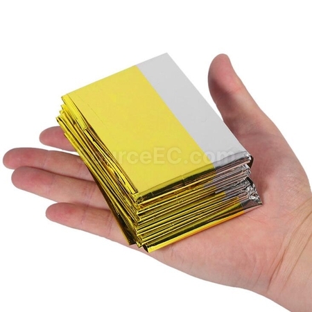 Customization Gold Silver PET First Aid Insulation Blanket Promotional Products