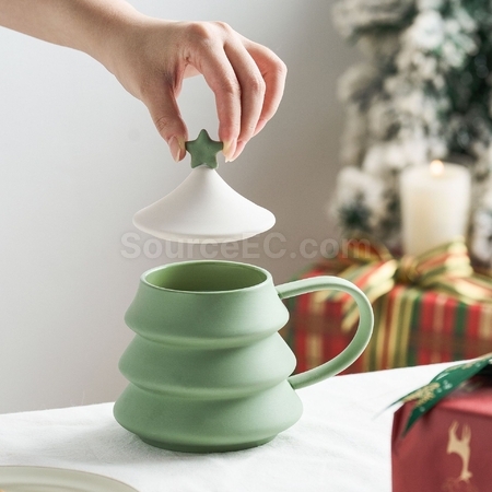 Customization Christmas Tree Ceramic Mug Promotional Products