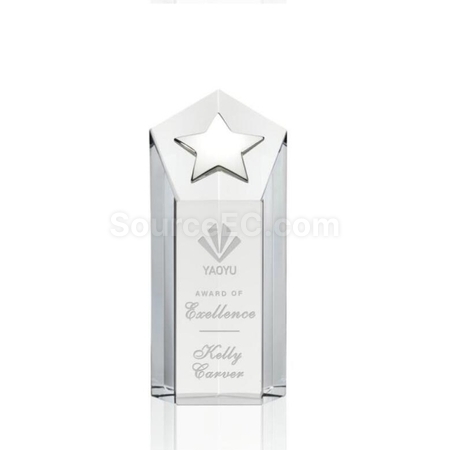Customization Metal Star Crystal Trophy Promotional Products