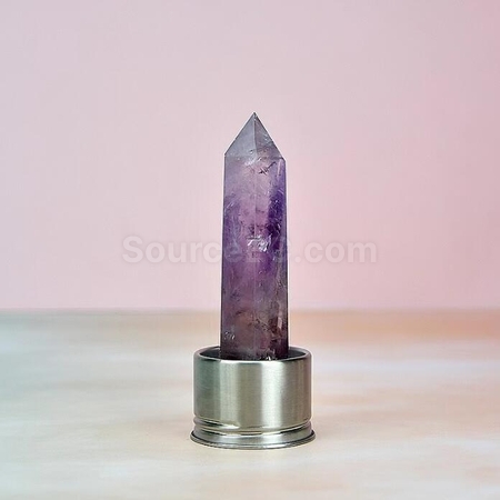 Customization Natural Crystal Column Bamboo Lid High Boron Glass Cup Promotional Products