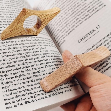 Customization One Hand Reading Wooden Thumb Bookmark Promotional Products