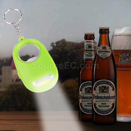 Customization Bottle Opener Keychain  With Torch Promotional Products