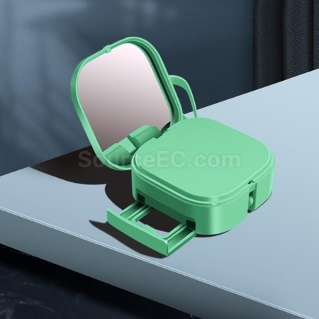 Customization Makeup Mirror Mobile Phone Holder Multifunctional 3-in-1 Charging Cable Promotional Products