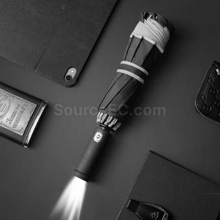 Customization LED Light Reverse Automatic Umbrella Promotional Products