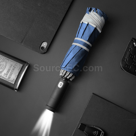 Customization LED Light Reverse Automatic Umbrella Promotional Products