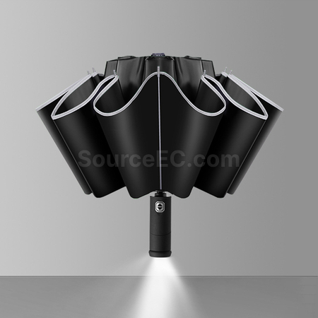 Customization LED Light Reverse Automatic Umbrella Promotional Products