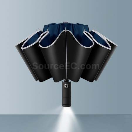 Customization LED Light Reverse Automatic Umbrella Promotional Products