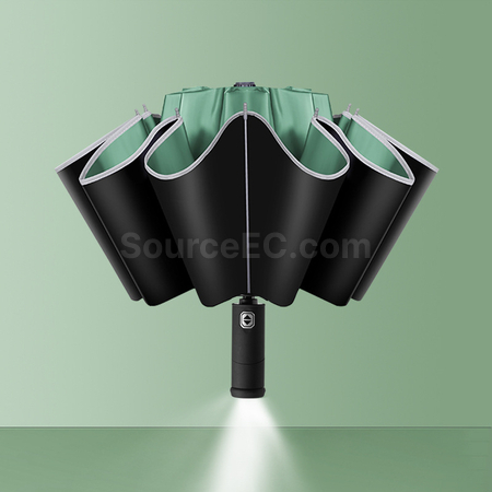 Customization LED Light Reverse Automatic Umbrella Promotional Products