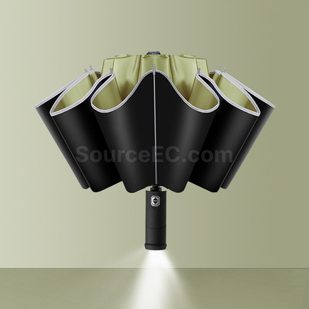 Customization LED Light Reverse Automatic Umbrella Promotional Products