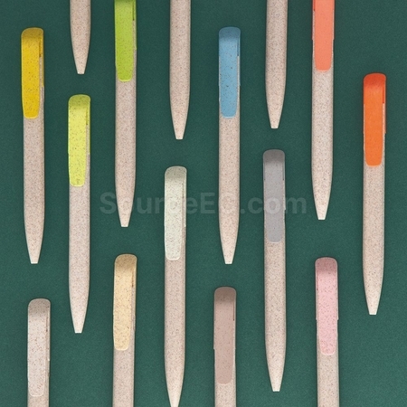 Customization Straw Color Matching Advertising Pen Promotional Products