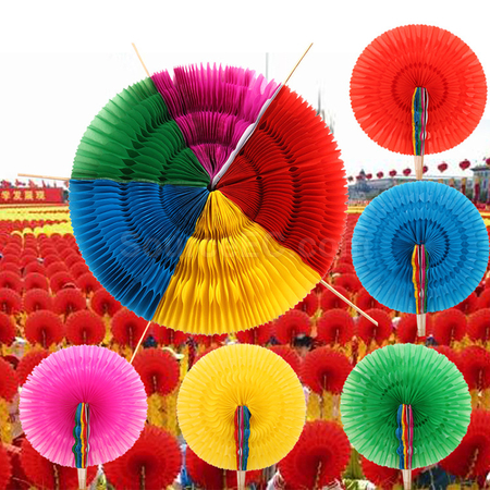 Customization Paper Fan Promotional Products
