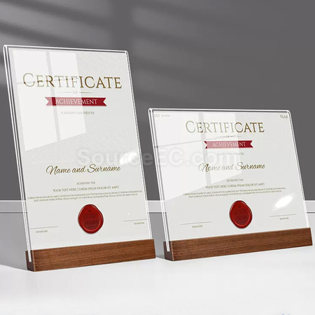 Customization A4 Acrylic Photo Frame Promotional Products