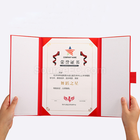 Customization A4 Certificate Cover Promotional Products