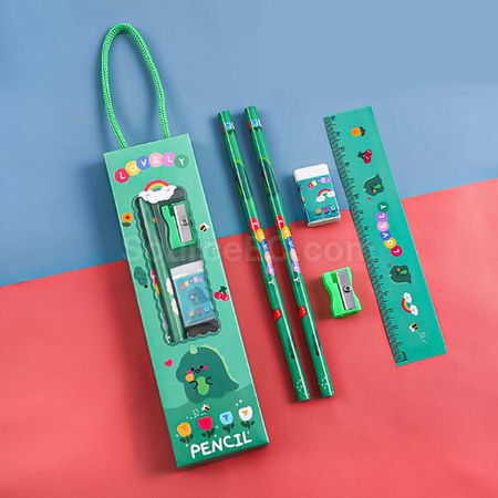 Customization Five-Piece Cartoon Stationery Pencil Set Promotional Products