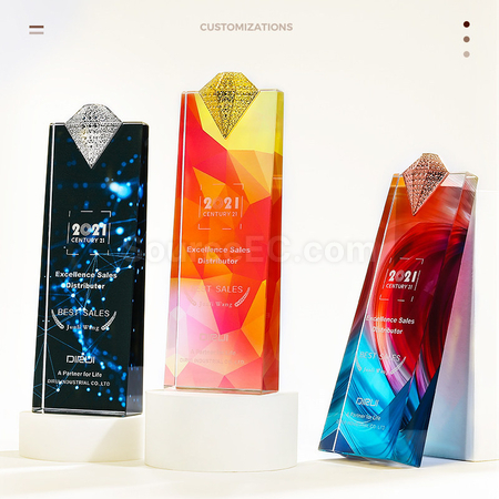Customization Crystal Trophy Promotional Products