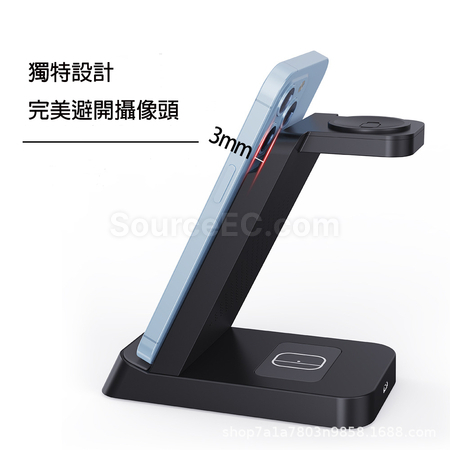 Customization 3-In-1 Wireless Charging Stand Promotional Products