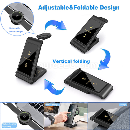 Customization 3-In-1 Wireless Charging Stand Promotional Products