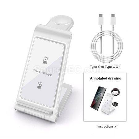 Customization 3-In-1 Wireless Charging Stand Promotional Products
