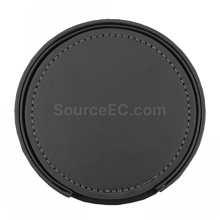 Customization Franklin Leather Coaster Set of 6 Promotional Products