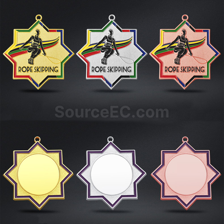 Customization Rope Skipping Metal Medal Promotional Products