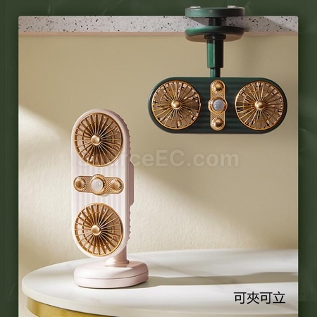 Customization 360° Rotating Mini Fan With Clips Promotional Products