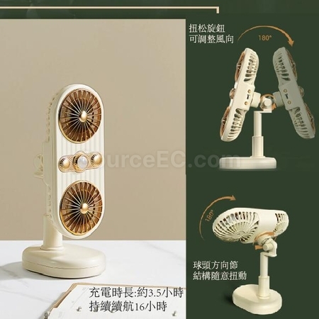 Customization 360° Rotating Mini Fan With Clips Promotional Products