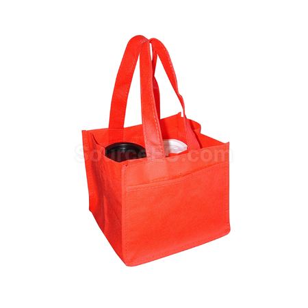 Customization Non Woven 4 Coffee Cups Bag Promotional Products