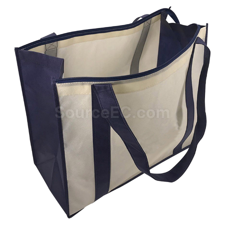 Customization Non Woven Large Zipped Shopping Bag Promotional Products