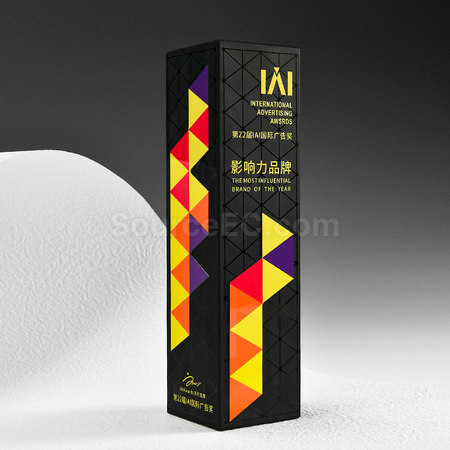 Customization UV Black Crystal Trophy Promotional Products