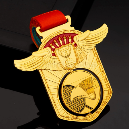 Customization Badminton Hollow Rotating Medal Promotional Products