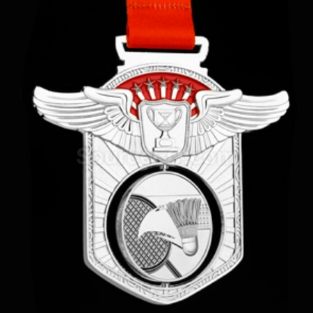 Customization Badminton Hollow Rotating Medal Promotional Products