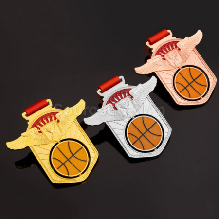 Customization Basketball Hollow Rotating Medal Promotional Products