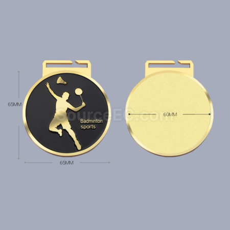 Customization Badminton Metal Medal Promotional Products