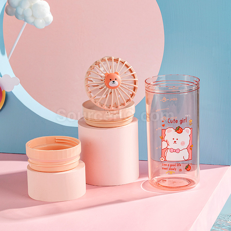 Customization Creative Water Cup With Fan Promotional Products