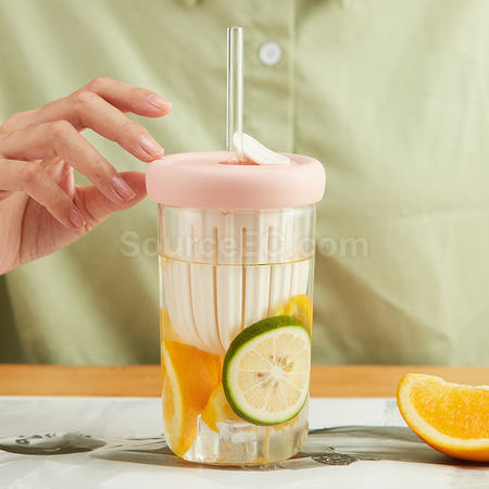 Customization Straw Glass Cup Promotional Products