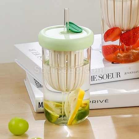 Customization Straw Glass Cup Promotional Products
